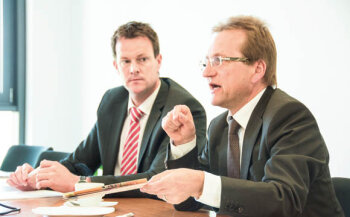Rainer Utz (rechts) und Jens Schröder treten für für ein breites Portfolio der Kleinflächen an.