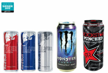 Red Bull Editions, Monster Absolutely Zero, Rockstar Punched Fruit Punch
