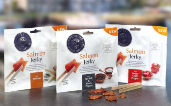 Den Fisch-Snack Salmon-Jerky produziert die Meatsnacks Group sogar in einer eigenen Räucherei in Schottland.