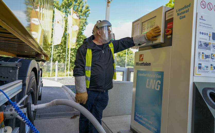 Artikelbild zu Artikel Eröffnung einer LNG Tankstelle in Herne