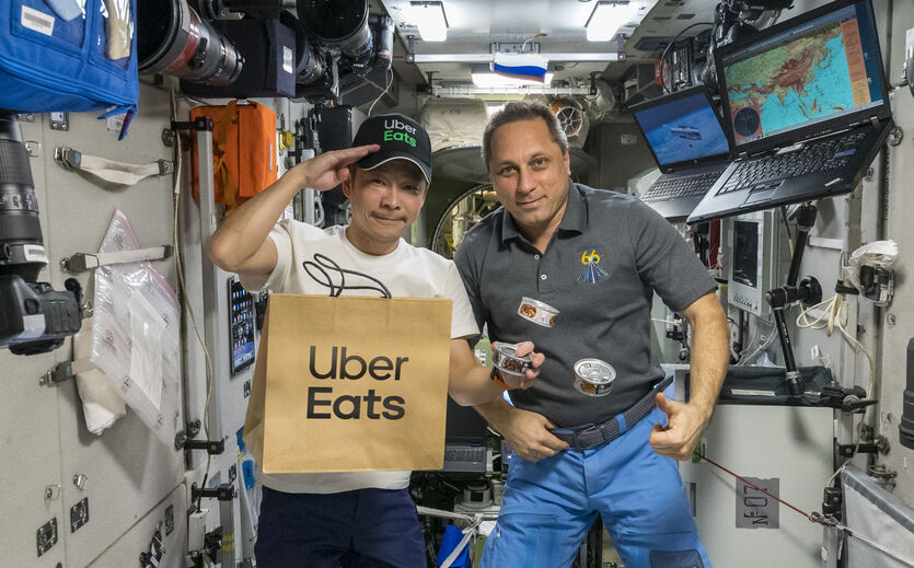 Uber Eats schickt Essen zur ISS