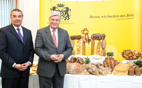 Amin Werner( l.) und Peter Becker, Zentralverband des Deutschen Bäckerhandwerks